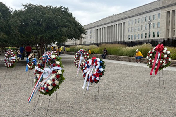 Pentagon Memorial at 9-11 Wall Pentagon Memorial at 9-11 Wall